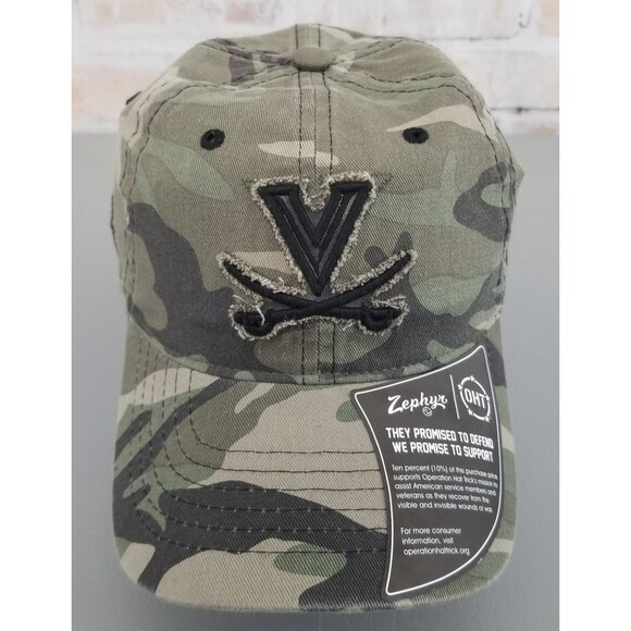 Zephyr Other - NWT Zephyr OHT University of Virgina Cavaliers Army Camoflauge Strapback Hat/Cap